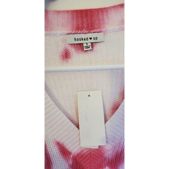 Hooked Up Long Sleeve V-neck Marble Sweatshirt - Picture 2 of 6